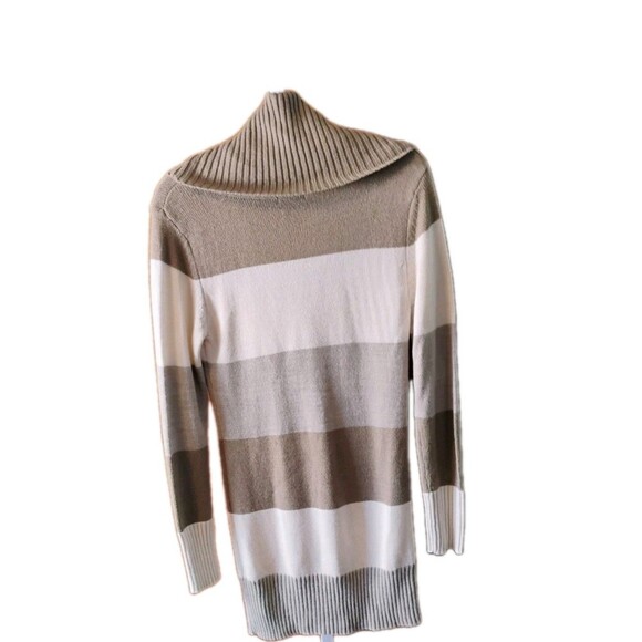 H&M Women's Small‎ Ivory/Beige/Gray Cowl Neck Sweater Dress - Picture 2 of 5